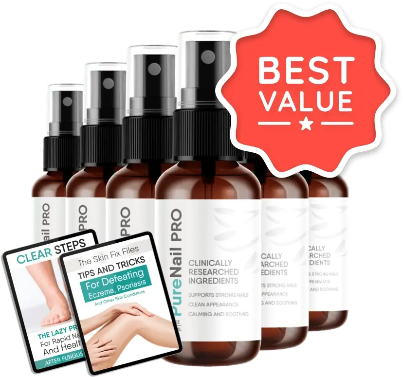 6 bottles of PureNail Pro